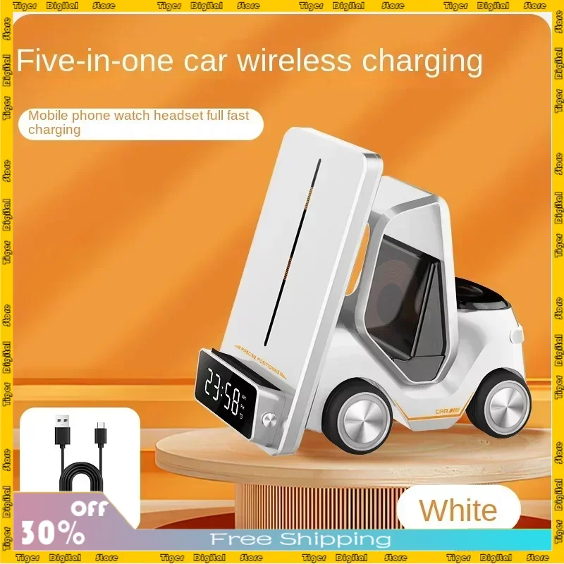 Original DIXSG T20 Desktop Wireless Charger Multifunctional Clock Horizontal Vertical Three-inone Wireless Fast Charging Bracket
Original DIXSG T20 Desktop Wireless Charger Multifunctional Clock Horizontal Vertical Three-inone Wireless Fast Charging Bracket
