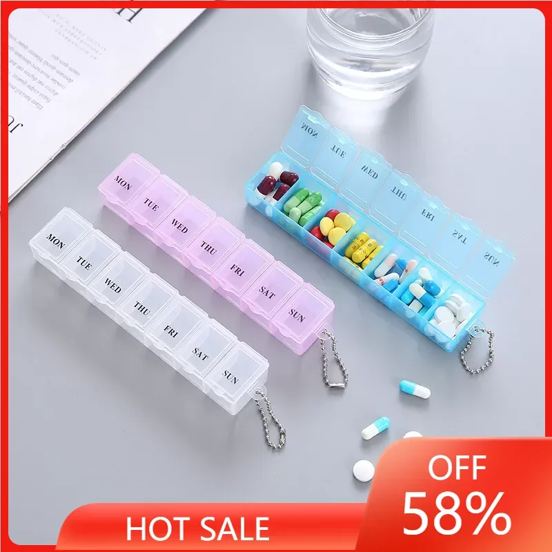 7 Days Weekly Pills Box Tablet Holder Storage Case Medicine Drug Container Mini 7 Cells Pill Box Tablet Storage Box
7 Days Weekly Pills Box Tablet Holder Storage Case Medicine Drug Container Mini 7 Cells Pill Box Tablet Storage Box