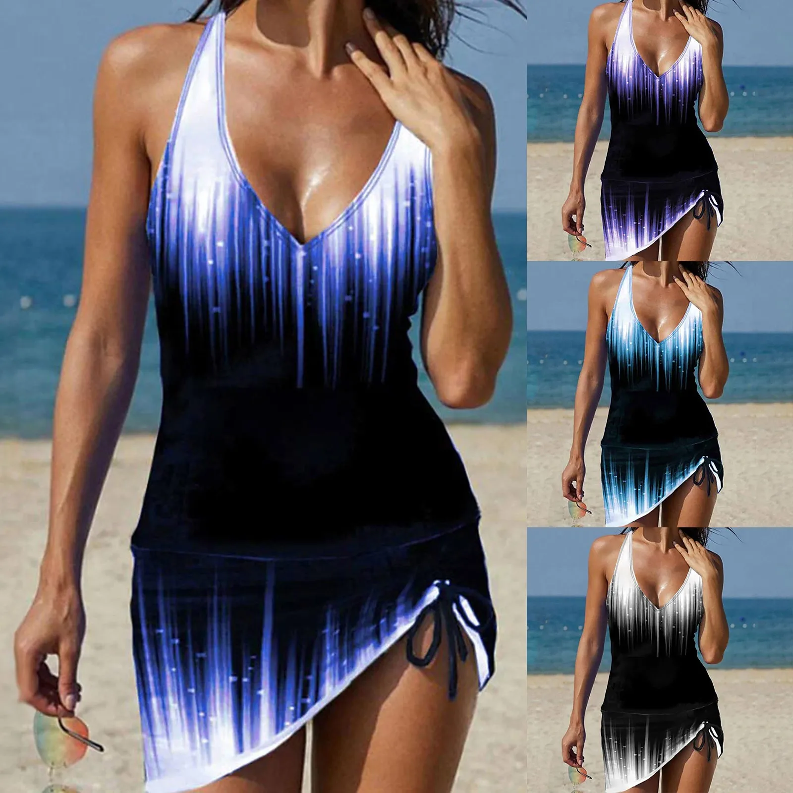 Women's Swimwear Tankini 2 Piece Normal Swimsuit High Waisted swiming Triangle Straps Vintage Swimwear Solid Swimsuit Biquinis
Women's Swimwear Tankini 2 Piece Normal Swimsuit High Waisted swiming Triangle Straps Vintage Swimwear Solid Swimsuit Biquinis