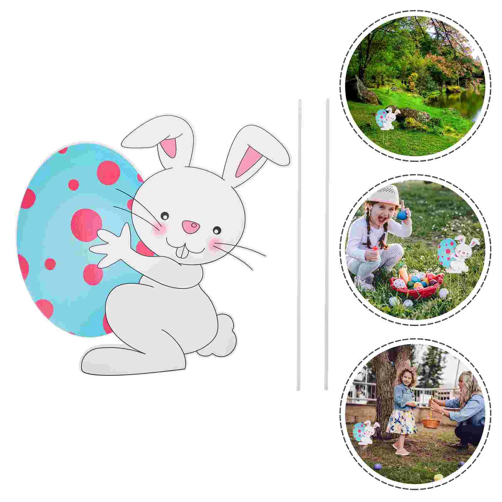 Sign Rabbit Egg Garden Stake Decoration Bunny Lawn Sign Garden Landscape Party Decor 
Sign Rabbit Egg Garden Stake Decoration Bunny Lawn Sign Garden Landscape Party Decor