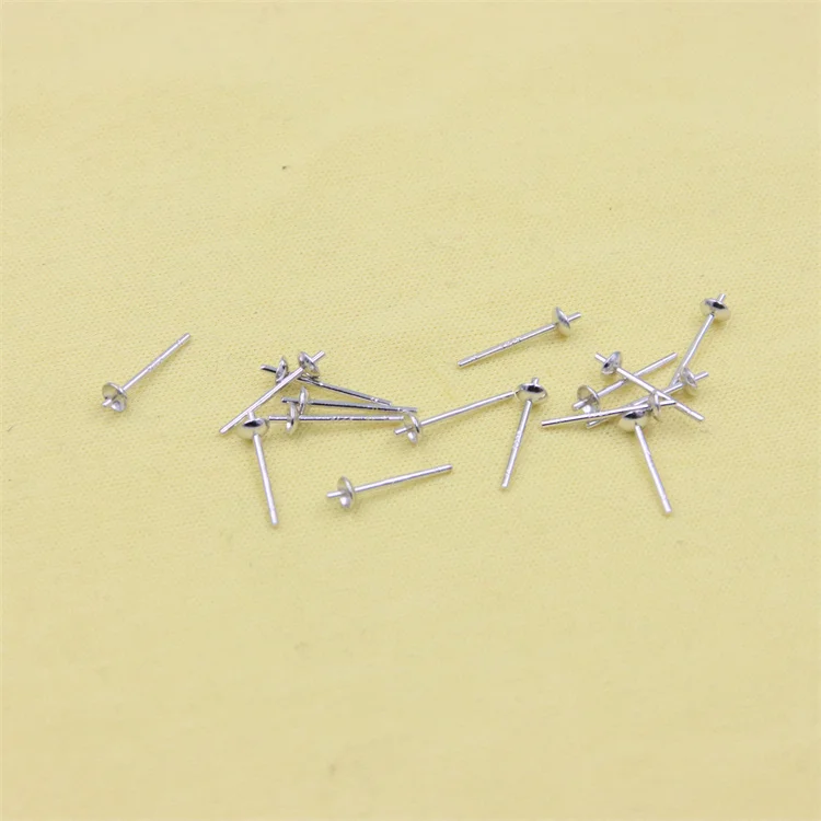 ZFSILVER Genuine S925 Sterling Silver Platinum Stud Earrings Basic Pin Post Findings DIY Jewelry Accessories Supplies Connector
ZFSILVER Genuine S925 Sterling Silver Platinum Stud Earrings Basic Pin Post Findings DIY Jewelry Accessories Supplies Connector
