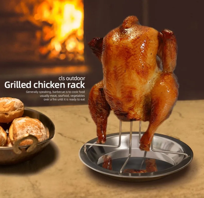 Outdoor Camping Thickened Non-stick BBQ Grill Grill Pan Grilled Chicken Rack Stainless Steel Barbecue Accessories Tools 
Outdoor Camping Thickened Non-stick BBQ Grill Grill Pan Grilled Chicken Rack Stainless Steel Barbecue Accessories Tools