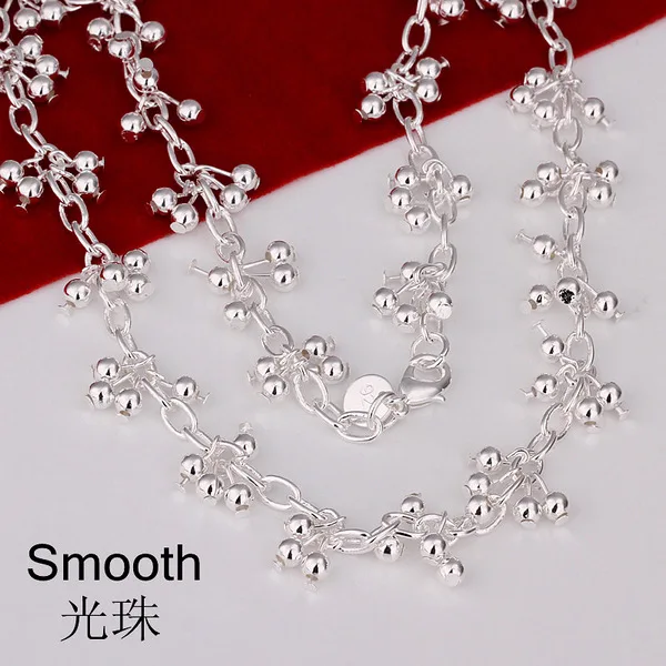 Korean Fashion 925 Sterling Silver Beads Chains Necklaces for Women Luxury Designer Jewelry Holiday Gifts
Korean Fashion 925 Sterling Silver Beads Chains Necklaces for Women Luxury Designer Jewelry Holiday Gifts