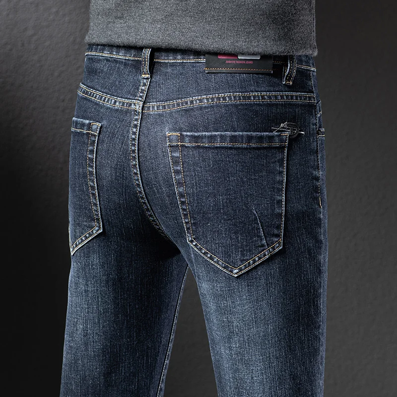 Новинка весна-осень 2023, мужские прямые свободные джинсы, деловая Повседневная Простая одежда, эластичные брюки среднего веса
Новинка весна-осень 2023, мужские прямые свободные джинсы, деловая Повседневная Простая одежда, эластичные брюки среднего веса