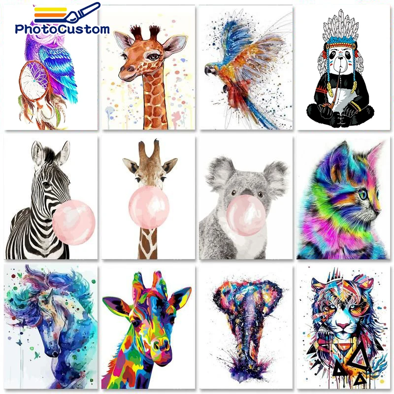 PhotoCustom 60x75cm Painting by numbers Acrylic paints Canvas painting Animals Paint by numbers Adults crafts Home decor
PhotoCustom 60x75cm Painting by numbers Acrylic paints Canvas painting Animals Paint by numbers Adults crafts Home decor