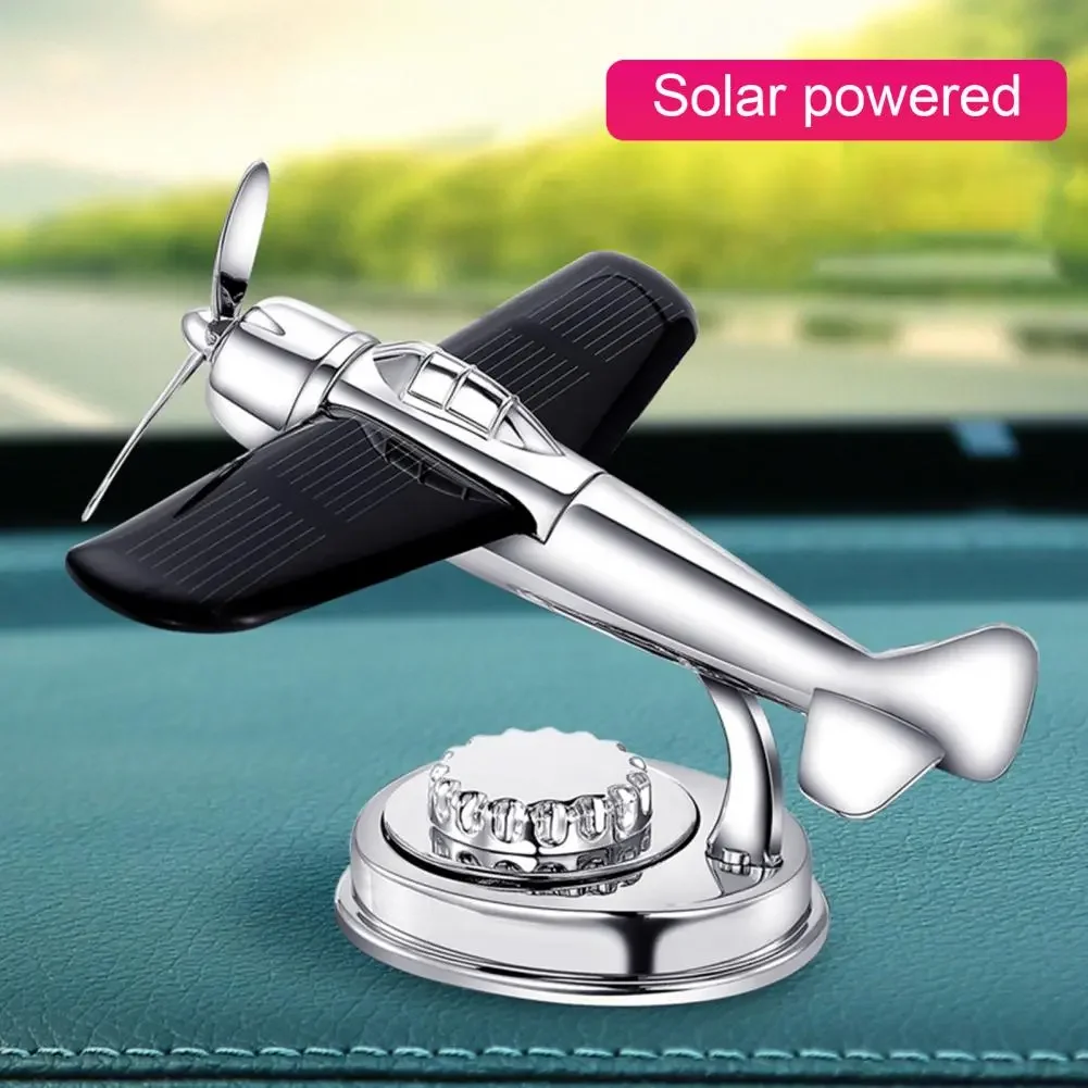 

Air Freshener Ornamental Solar Powered Car Aromatherapy Aroma Diffuser Aircraft Decoration Gift for Vehicle