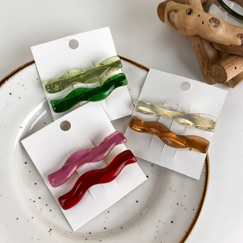 2pcs/set Barrettes Hair Clips Headwear Fashion Women Girls Hair Accessories Hairpins Korean Style Simple BB Clips Headdress
2pcs/set Barrettes Hair Clips Headwear Fashion Women Girls Hair Accessories Hairpins Korean Style Simple BB Clips Headdress