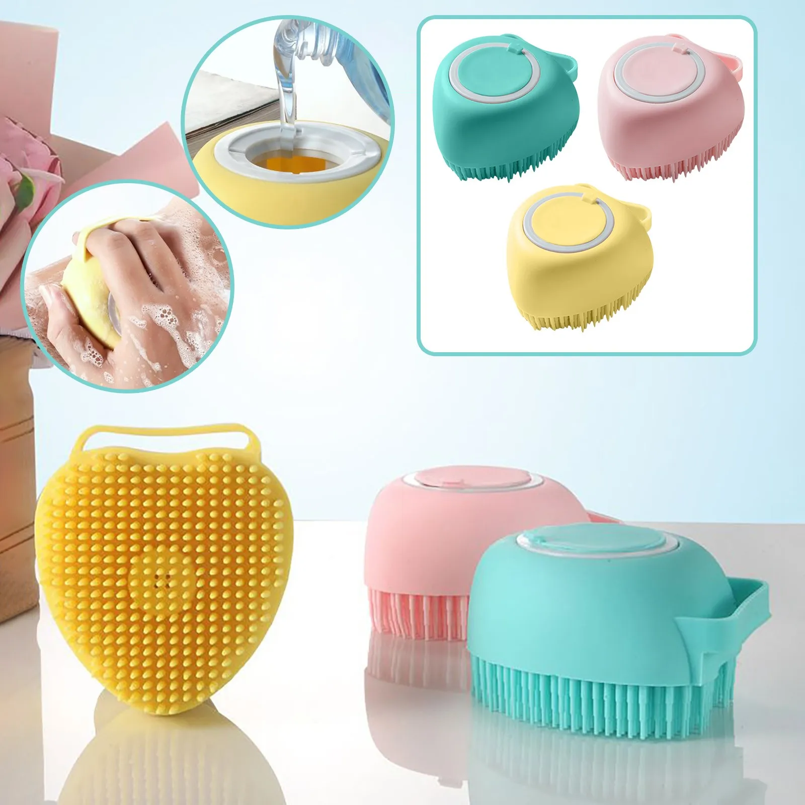 Силиконовая щетка для ванны, скребок для тела, Массажная щетка, экструзия для геля для душа, очиститель Wisp для тела, скребки для тела, аксессу... 
Силиконовая щетка для ванны, скребок для тела, Массажная щетка, экструзия для геля для душа, очиститель Wisp для тела, скребки для тела, аксессу...