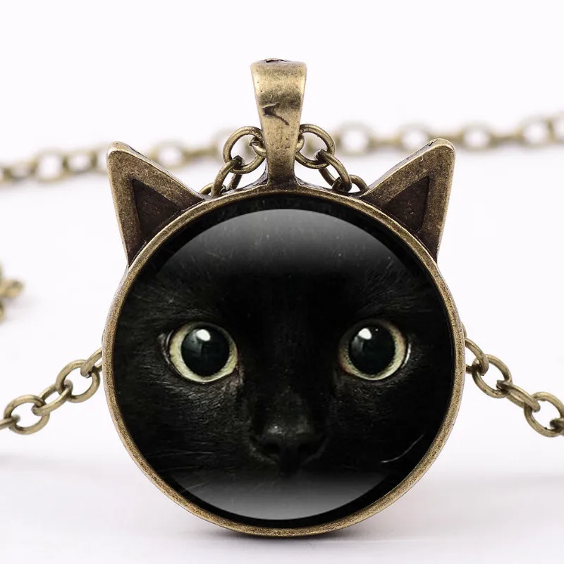 Exquisite Women Black Cat Face Gemstone Pendant Sweater Chain Necklace for Charm Necklaces Jewelry Gift
Exquisite Women Black Cat Face Gemstone Pendant Sweater Chain Necklace for Charm Necklaces Jewelry Gift