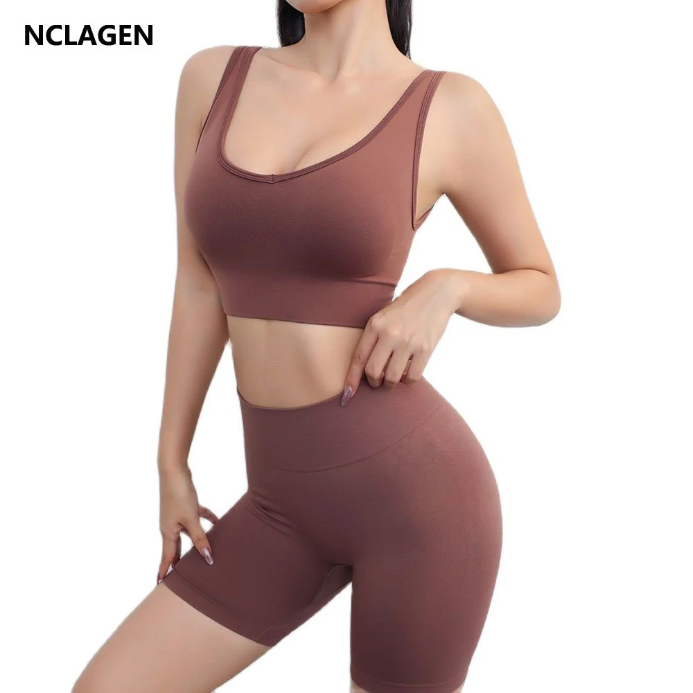 NCLAGEN Yoga Sets Gym Clothes Women Sportwear 2 piece Sports Bra Short High Elastic Breathable Quick Dry Nylon Fitness Outfit
NCLAGEN Yoga Sets Gym Clothes Women Sportwear 2 piece Sports Bra Short High Elastic Breathable Quick Dry Nylon Fitness Outfit
