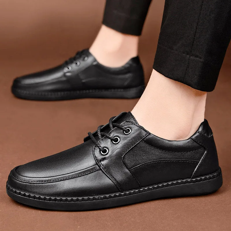 Genuine Leather Men Shoes lace up oxfords Business Casual cow Leather Shoes Men Flat shoes Comfortable Moccasins Men shoes
Genuine Leather Men Shoes lace up oxfords Business Casual cow Leather Shoes Men Flat shoes Comfortable Moccasins Men shoes