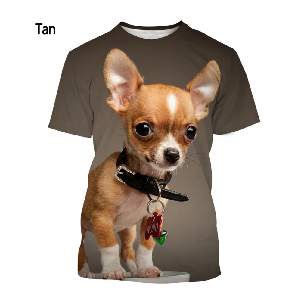 

2023 Summer Fashion Darling Doll Dog 3D Printed T-shirt Men's and Women's Casual Crewneck Short Sleeve Shirt