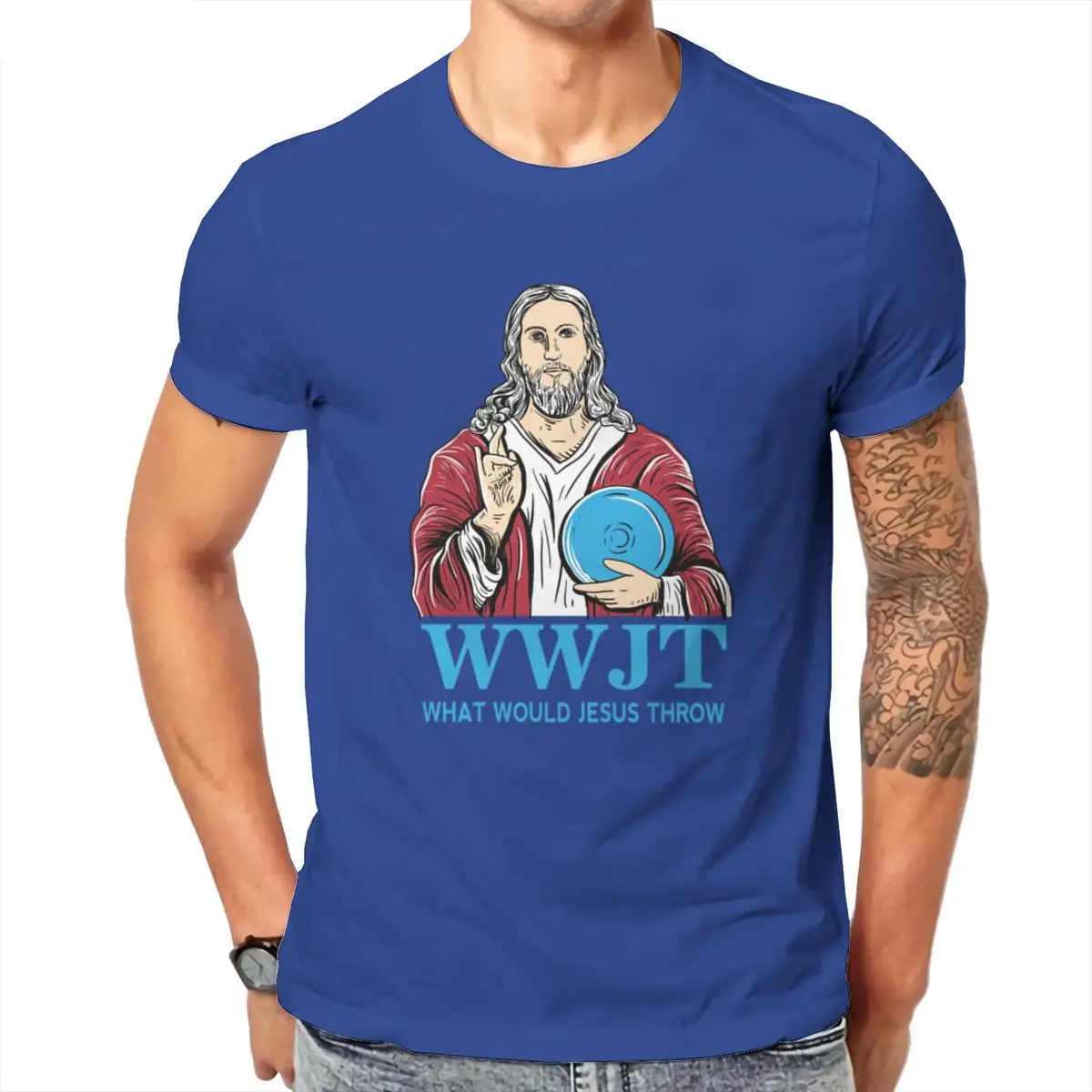 Wholesale What Would Jesus Throw Disc Golf Shirt Unisex Tri-Blend T-Shirt HipHop New Unisex Aesthetic Tees 103268
Wholesale What Would Jesus Throw Disc Golf Shirt Unisex Tri-Blend T-Shirt HipHop New Unisex Aesthetic Tees 103268