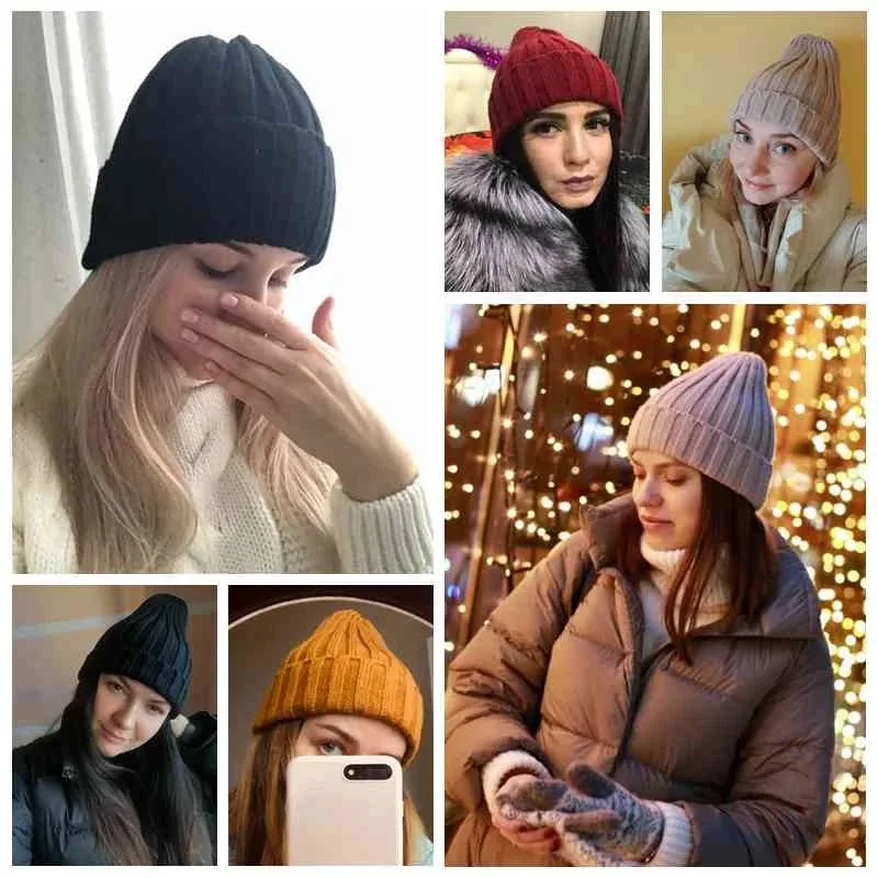 Unisex Hat Cotton Blends Solid Warm Soft HIP HOP Knitted Hats Men Winter Caps Women's Skullies Beanies For Girl Wholesale шляпа
Unisex Hat Cotton Blends Solid Warm Soft HIP HOP Knitted Hats Men Winter Caps Women's Skullies Beanies For Girl Wholesale шляпа