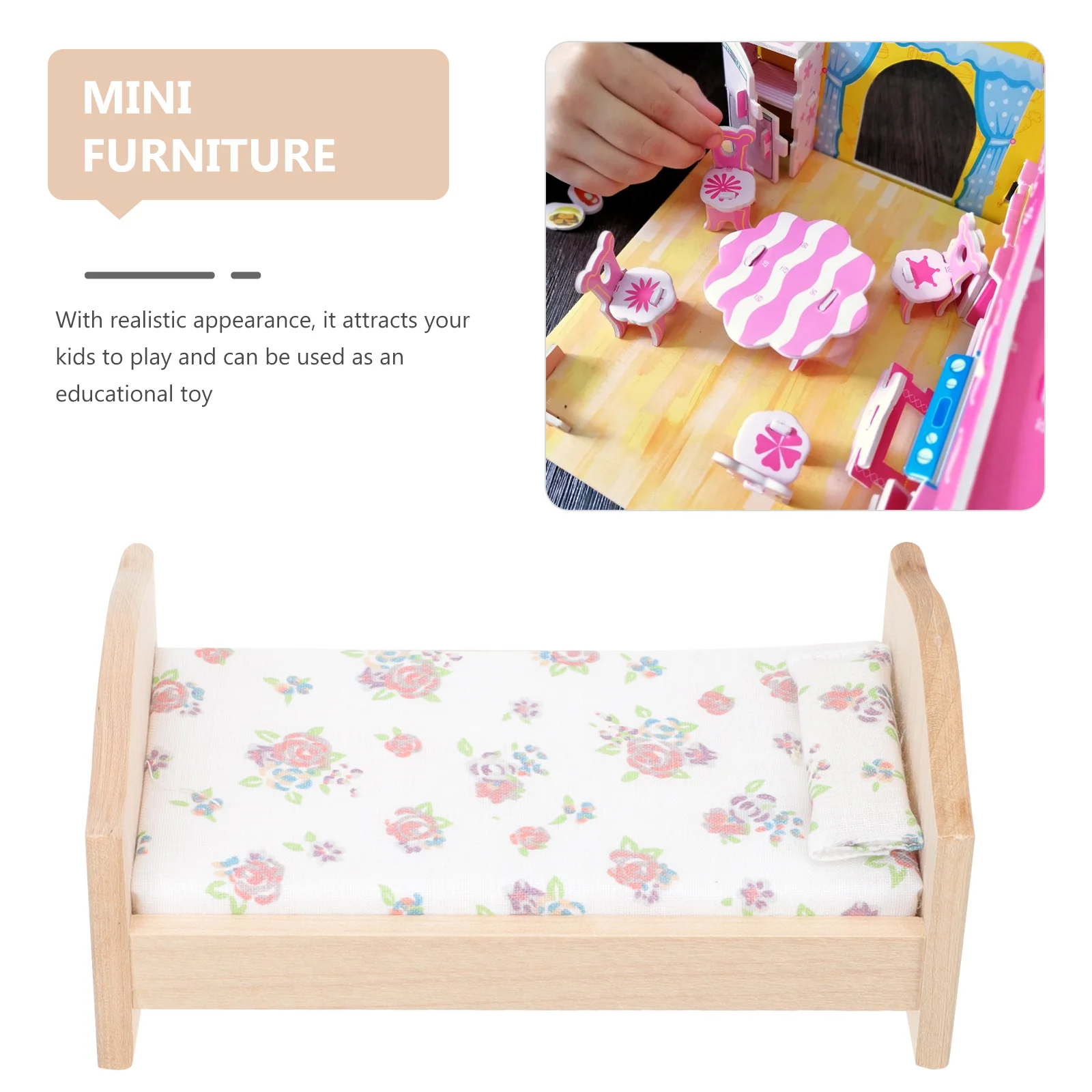 House Cot Kids Room Decor 1:12 Scale Bed Miniature Ornaments Models Furniture Cotton Toy 
House Cot Kids Room Decor 1:12 Scale Bed Miniature Ornaments Models Furniture Cotton Toy