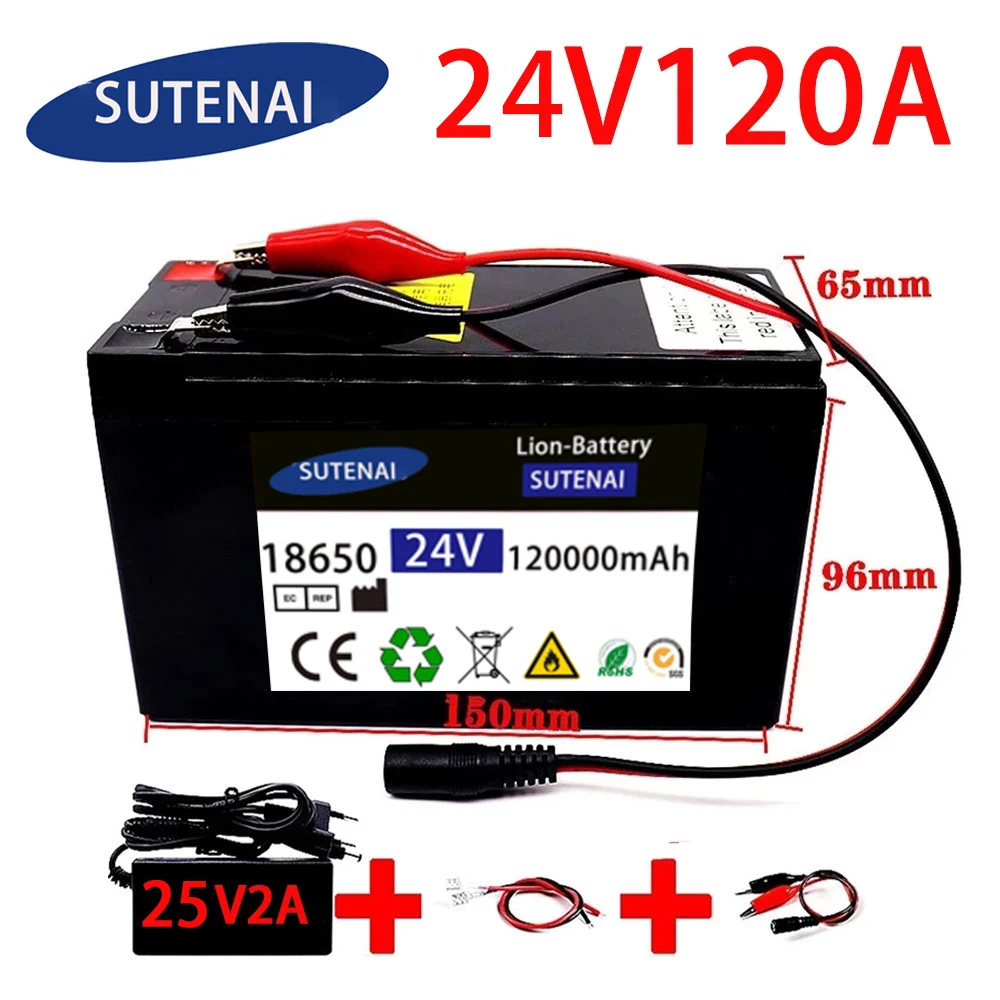 24v 120A Li Ion 18650 Battery Electric Vehicle Lithium Battery Pack 21V- 25V 35Ah 120Ah Built-in BMS 30A High Current
24v 120A Li Ion 18650 Battery Electric Vehicle Lithium Battery Pack 21V- 25V 35Ah 120Ah Built-in BMS 30A High Current