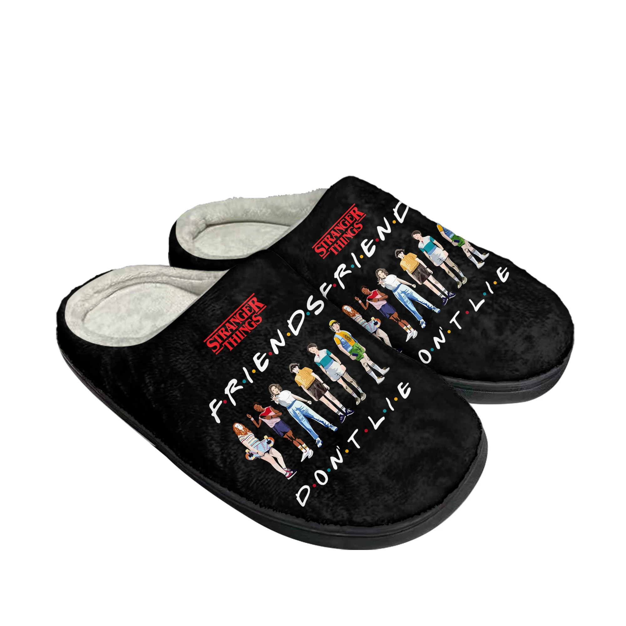 Hot Stranger Things Home Custom Slippers High Quality Mens Womens Friends Don't Lie Plush Casual Keep Warm Shoes Thermal Slipper
Hot Stranger Things Home Custom Slippers High Quality Mens Womens Friends Don't Lie Plush Casual Keep Warm Shoes Thermal Slipper