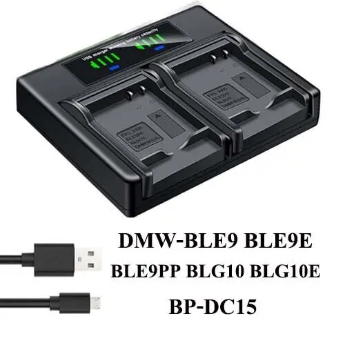 Зарядное устройство для двух батарей для Panasonic DMW-BLE9E GF3C GF3K GF3W GF5 GF6 GF6K
Зарядное устройство для двух батарей для Panasonic DMW-BLE9E GF3C GF3K GF3W GF5 GF6 GF6K