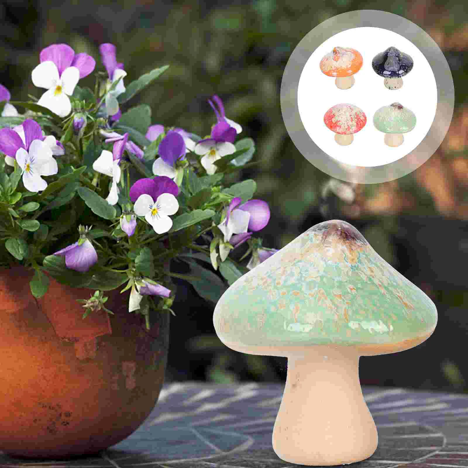4Pcs Miniature Mushroom Ornaments Ceramic Garden Ornaments Landscape Mini Adornments for Garden Farm House
4Pcs Miniature Mushroom Ornaments Ceramic Garden Ornaments Landscape Mini Adornments for Garden Farm House