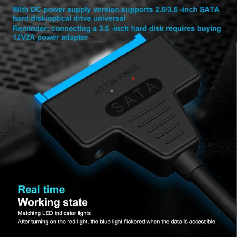 Usb 2.0 Sata Adapter Cable Drive Adapter Line For Pc With Dc Power Supply Port Easy Drive Line Usb Hub Intelligent Sleep 2023
Usb 2.0 Sata Adapter Cable Drive Adapter Line For Pc With Dc Power Supply Port Easy Drive Line Usb Hub Intelligent Sleep 2023