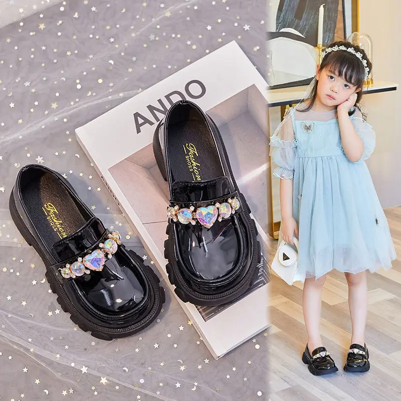New Autumn Kids Leather Shoes Girls Crystal Wedding Shoes Princess Shoes Black Beige Single Shoes Children Low-Heeled
New Autumn Kids Leather Shoes Girls Crystal Wedding Shoes Princess Shoes Black Beige Single Shoes Children Low-Heeled