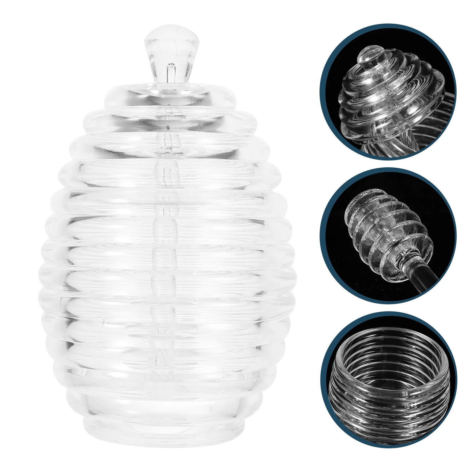 Honey Storage Jar Transparent Dispenser Pot De Container Lid Syrup Ps Plastic Dipper
Honey Storage Jar Transparent Dispenser Pot De Container Lid Syrup Ps Plastic Dipper