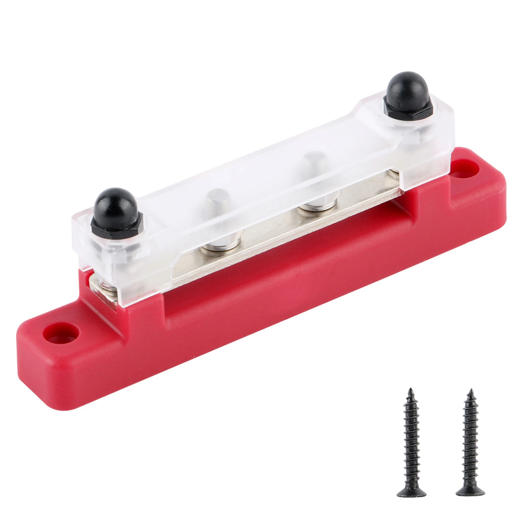 150A 4-Way Straight Busbar, AC and DC High Current with Transparent Top Cover, Suitable for Car, Marine Caravan, RV
150A 4-Way Straight Busbar, AC and DC High Current with Transparent Top Cover, Suitable for Car, Marine Caravan, RV