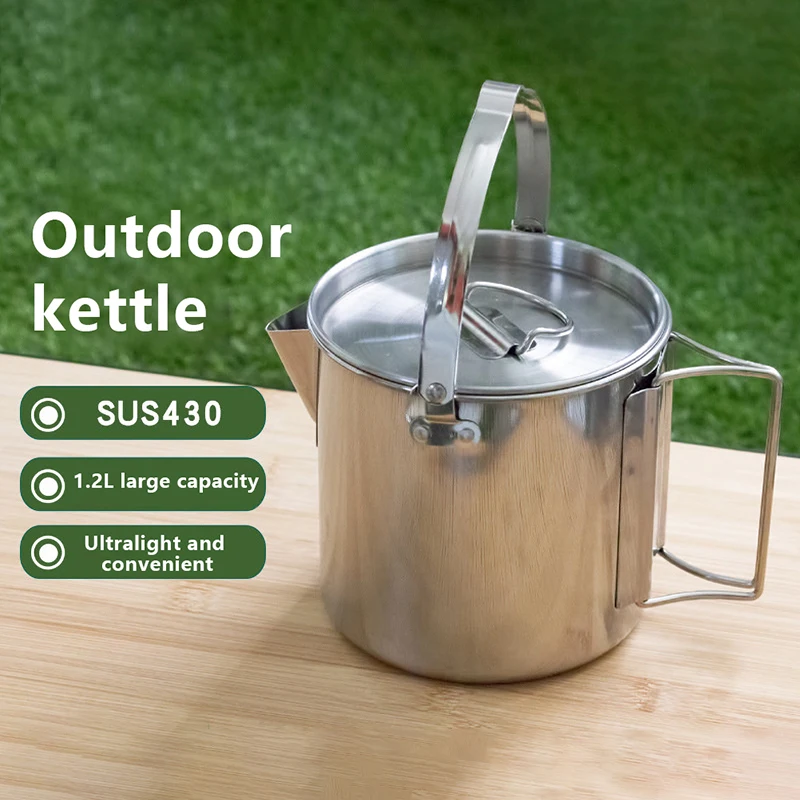 1.2L Stainless Steel Camping Pot Hang Pot Cup Camping Water Mug Cup with Lid and Foldable Handle Outdoor Cooking Picnic
1.2L Stainless Steel Camping Pot Hang Pot Cup Camping Water Mug Cup with Lid and Foldable Handle Outdoor Cooking Picnic