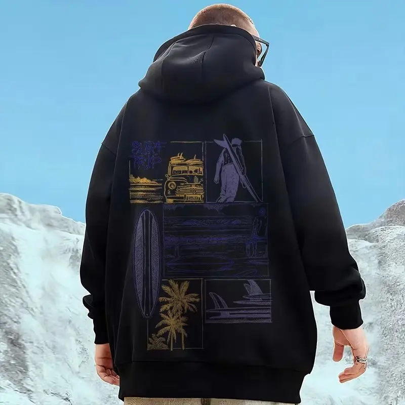 American Beach Vacation Hand Painted Printed Hooded Sweater Men Women Oversized Hip Hop Pullover Tops
American Beach Vacation Hand Painted Printed Hooded Sweater Men Women Oversized Hip Hop Pullover Tops
