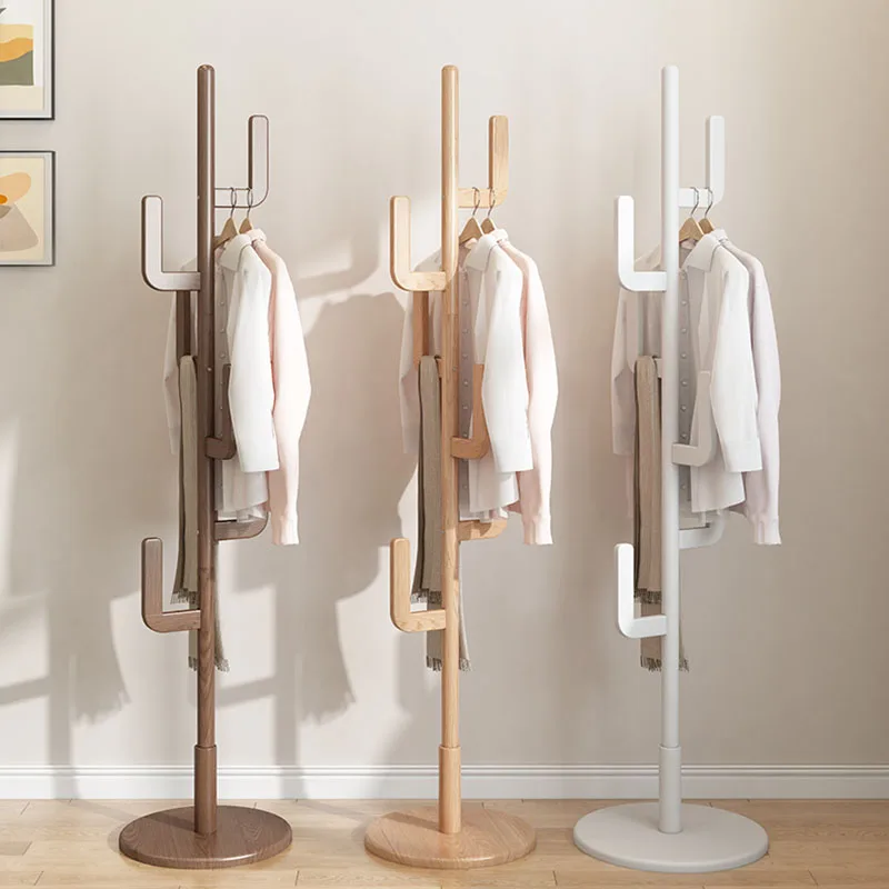 

Portable Minimalist Clothes Rack Wooden Bedroom Free Shipping Clothes Rack Place Saving Aesthetic Percheros Home Eccessories A