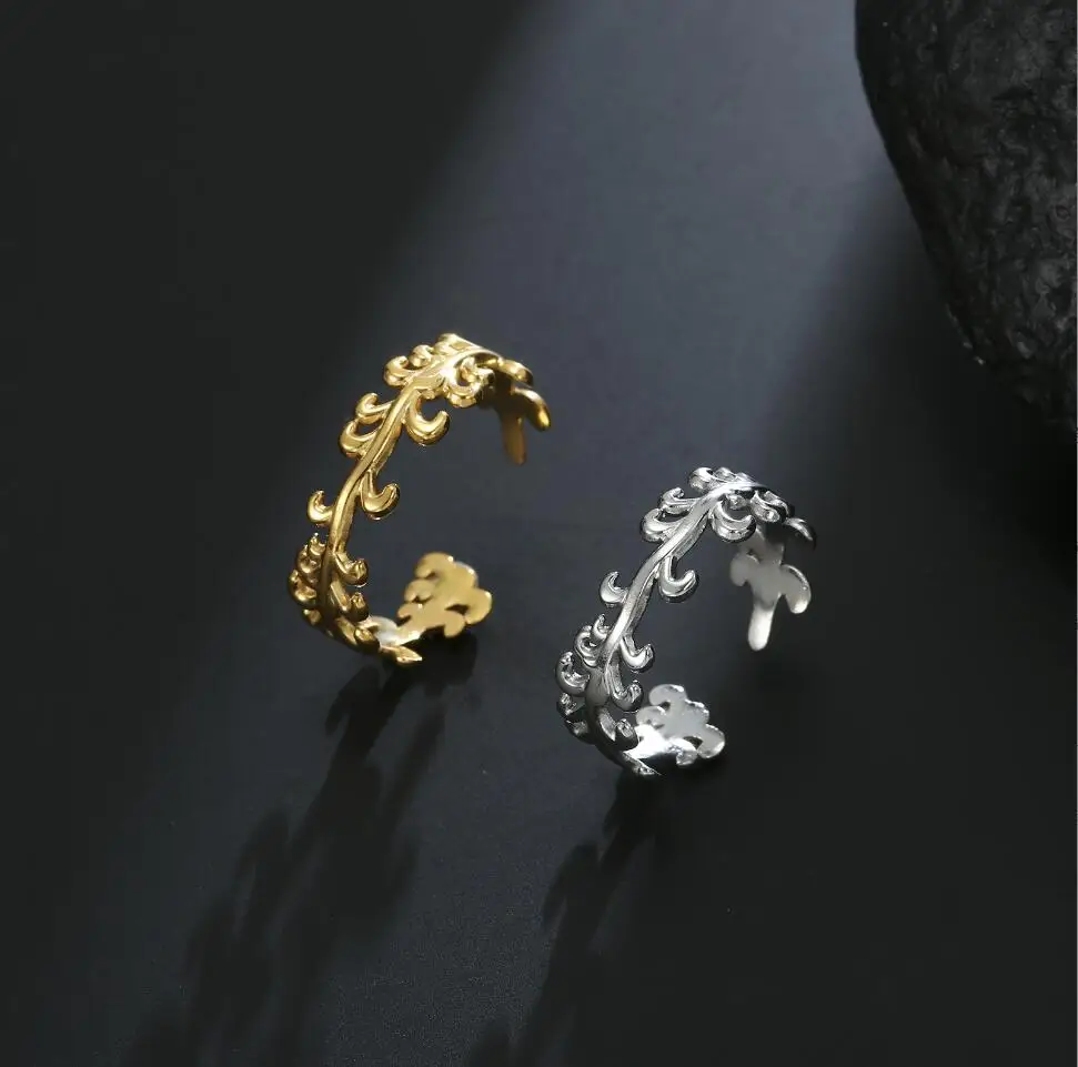 1PC Stainless Steel Tree Leaves Rings for Women Open Adjustable Vintage Branch Plant Ring Aesthetic Jewerly F1271
1PC Stainless Steel Tree Leaves Rings for Women Open Adjustable Vintage Branch Plant Ring Aesthetic Jewerly F1271