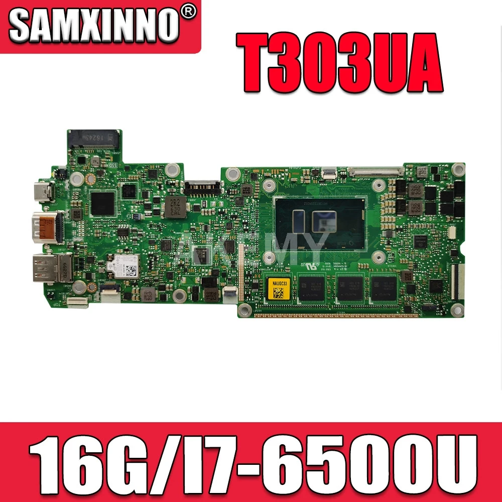 Материнская плата T303UA для ноутбука ASUS Transformer 3 Pro T303UA T303U оригинальная материнская плата 16GB-RAM I7-6500U
Материнская плата T303UA для ноутбука ASUS Transformer 3 Pro T303UA T303U оригинальная материнская плата 16GB-RAM I7-6500U