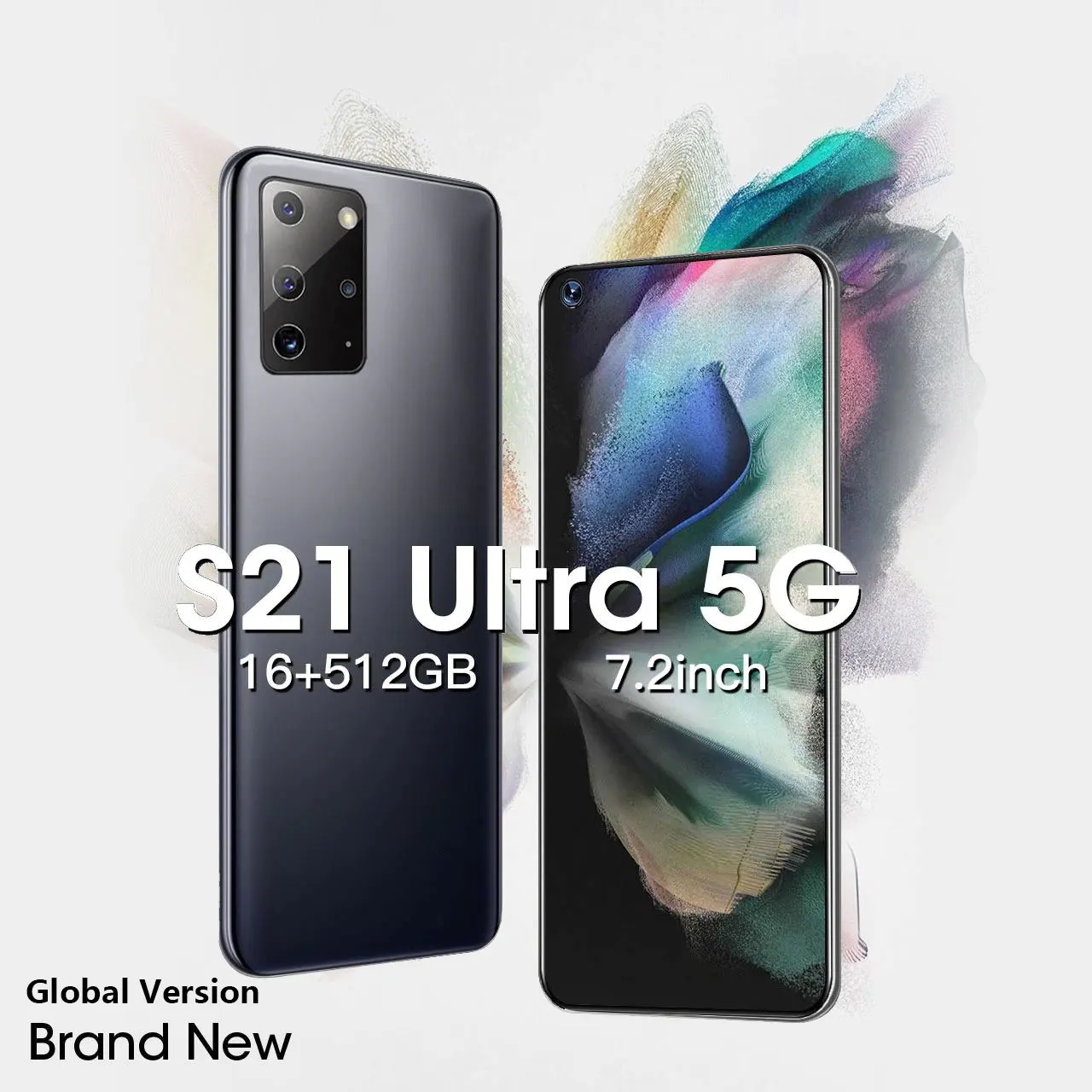 New S21 Ultra 7.3 Inch 5G Network Smartphone 12GB+512GB 6000mAh 24MP+48MPUnlock Mobile Phones Cell Phone Global Version
New S21 Ultra 7.3 Inch 5G Network Smartphone 12GB+512GB 6000mAh 24MP+48MPUnlock Mobile Phones Cell Phone Global Version