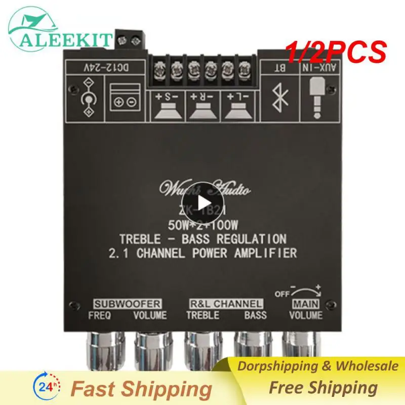1/2PCS 5.0 ZK-TB21 Subwoofer Amplifier Board 50W*2+100W 2.1 Channel Power Audio Stereo Bass AMP
1/2PCS 5.0 ZK-TB21 Subwoofer Amplifier Board 50W*2+100W 2.1 Channel Power Audio Stereo Bass AMP