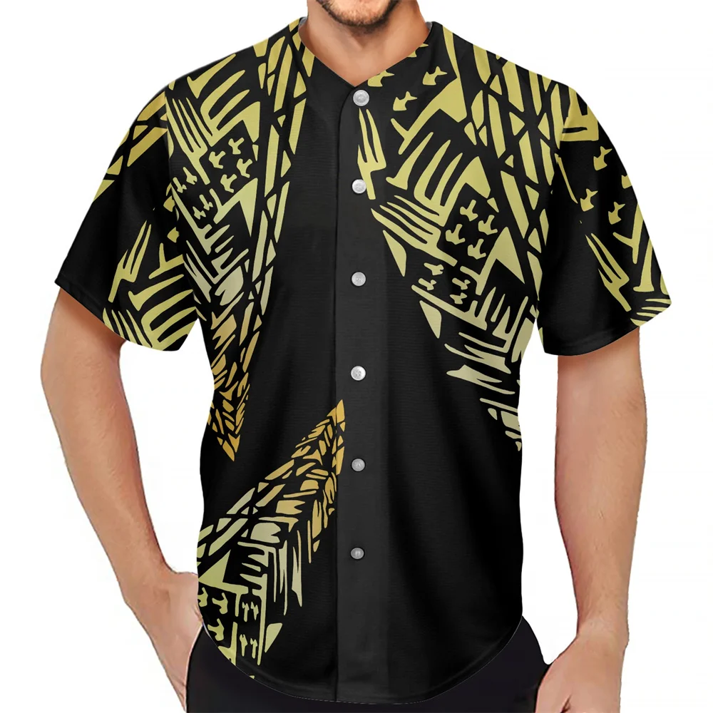 Hawaiian Style Large Round Neck Short Sleeves Shirt Polynesian Tribal Black and Yellow Print Summer Breathable Casual T-Shirt
Hawaiian Style Large Round Neck Short Sleeves Shirt Polynesian Tribal Black and Yellow Print Summer Breathable Casual T-Shirt