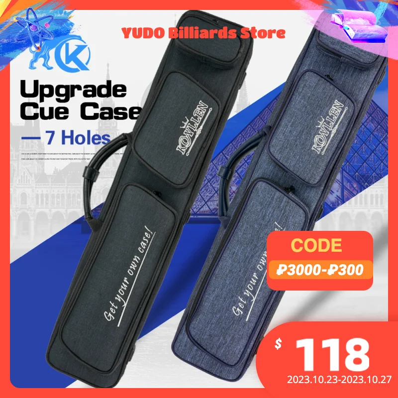 New KONLLEN Billiard 7 Holes 3*4 Pool Cue Case Bag 3Butts 4Shafts Oxford Canvas Bag Carry Stick Sturdy Wear-resistant Case
New KONLLEN Billiard 7 Holes 3*4 Pool Cue Case Bag 3Butts 4Shafts Oxford Canvas Bag Carry Stick Sturdy Wear-resistant Case