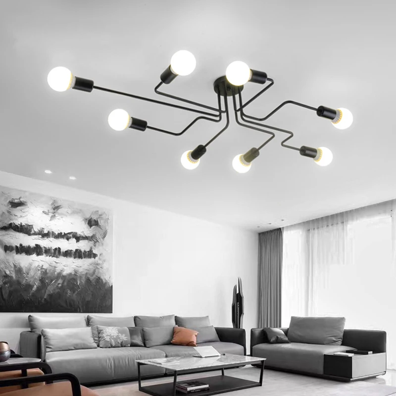 Nordic Modern Simple Ceiling Light Industrial Retro Black Iron Satellite E27 LED Lamp Home Lobby Coffee Shop Dining Room Lantern
Nordic Modern Simple Ceiling Light Industrial Retro Black Iron Satellite E27 LED Lamp Home Lobby Coffee Shop Dining Room Lantern