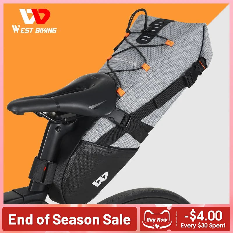 WEST BIKING Bicycle Bag 10L Waterproof Large Capacity Bike Saddle Bag Reflective Foldable Tail Rear Bag MTB Cycling Trunk Bag
WEST BIKING Bicycle Bag 10L Waterproof Large Capacity Bike Saddle Bag Reflective Foldable Tail Rear Bag MTB Cycling Trunk Bag