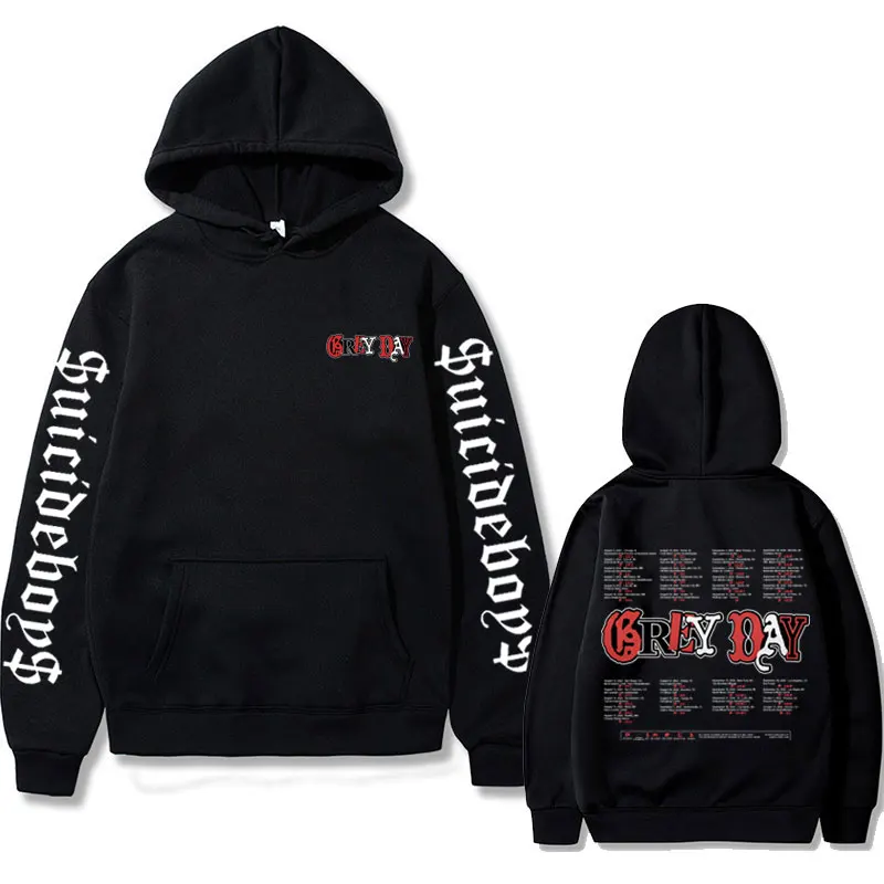$uicideboy$ Grey Day Tour Hoodie Suicideboys Third Tour To Hell Sweatshirt Men Women Premium Hip Hop Hoodies Male Sweatshirts
$uicideboy$ Grey Day Tour Hoodie Suicideboys Third Tour To Hell Sweatshirt Men Women Premium Hip Hop Hoodies Male Sweatshirts