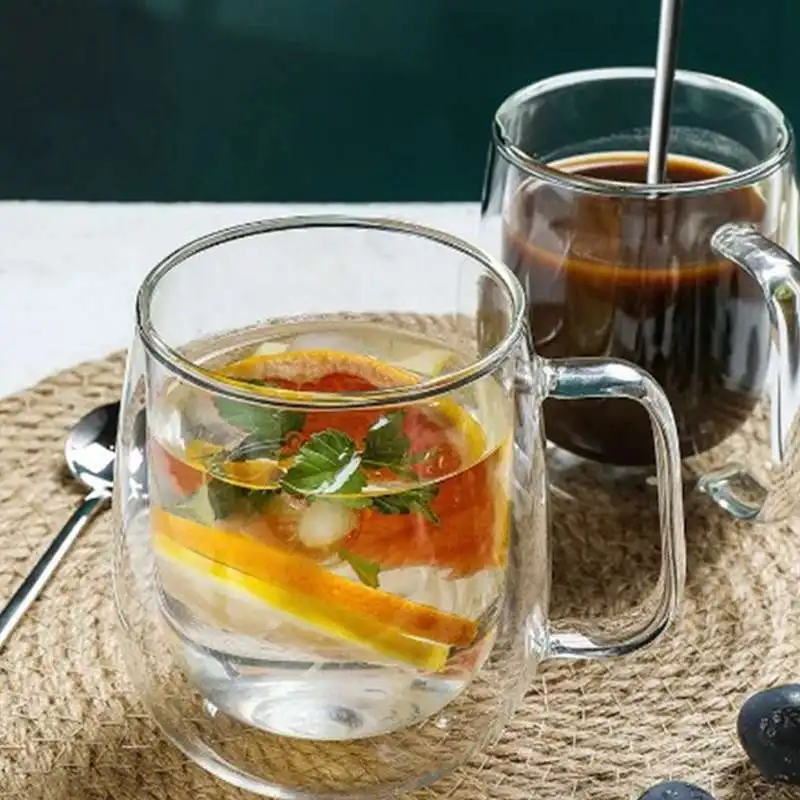 High Temperature Resistant Double Thick Transparent Glass With Glass Coffee Cup Milk Cup Juice Cup High Borosilicate Glass
High Temperature Resistant Double Thick Transparent Glass With Glass Coffee Cup Milk Cup Juice Cup High Borosilicate Glass