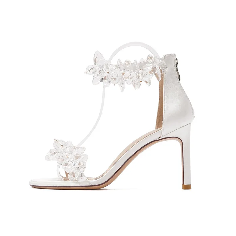 Сандалии с кристаллами, туфли на высоком каблуке, Летняя женская обувь на каблуке с открытым носком, женские сандалии с острым носком
Сандалии с кристаллами, туфли на высоком каблуке, Летняя женская обувь на каблуке с открытым носком, женские сандалии с острым носком