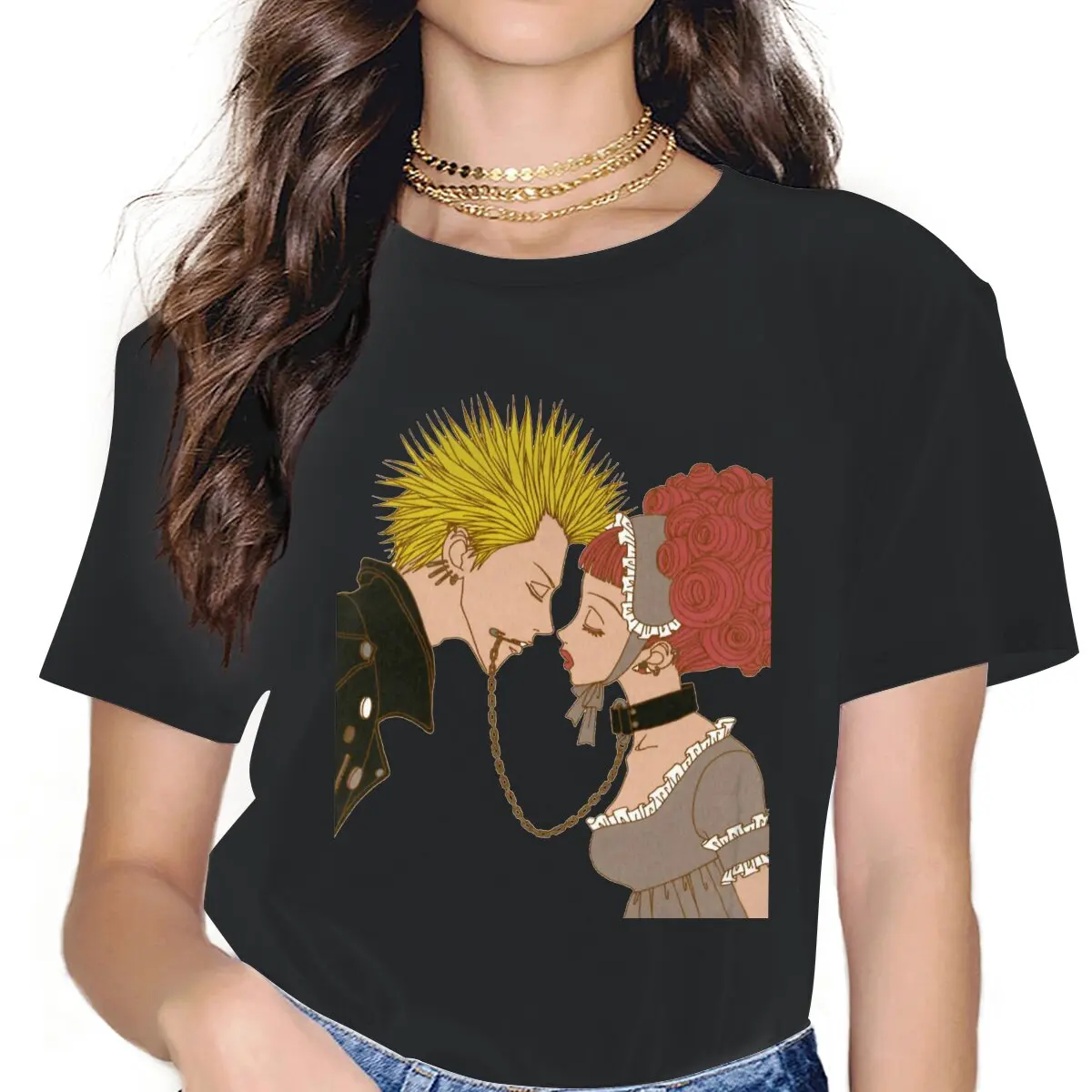 Miwako X Arashi Women T Shirt Paradise Kiss Murasaki Hayasaka Anime Novelty Tee Shirt Short Sleeve O Neck T-Shirt
Miwako X Arashi Women T Shirt Paradise Kiss Murasaki Hayasaka Anime Novelty Tee Shirt Short Sleeve O Neck T-Shirt