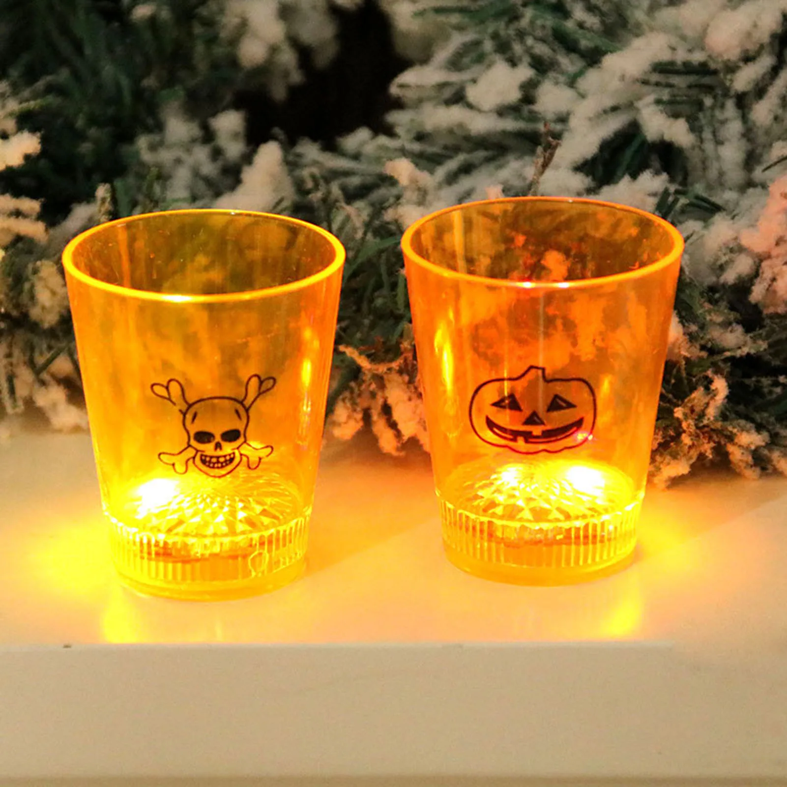 HOT Halloween Decorations LED Luminous Cup Electronic Pumpkin or Skeleton Cup Suitable for Night Party Games Luminous Cup
HOT Halloween Decorations LED Luminous Cup Electronic Pumpkin or Skeleton Cup Suitable for Night Party Games Luminous Cup