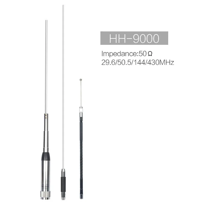 Original HH-9000 Quad Band 29.6/50.5/144/435MHz Antenna HH9000 for TYT TH-9800 QYT KT-7900D Yaesu FT-8900R Car Mobile Radio
Original HH-9000 Quad Band 29.6/50.5/144/435MHz Antenna HH9000 for TYT TH-9800 QYT KT-7900D Yaesu FT-8900R Car Mobile Radio