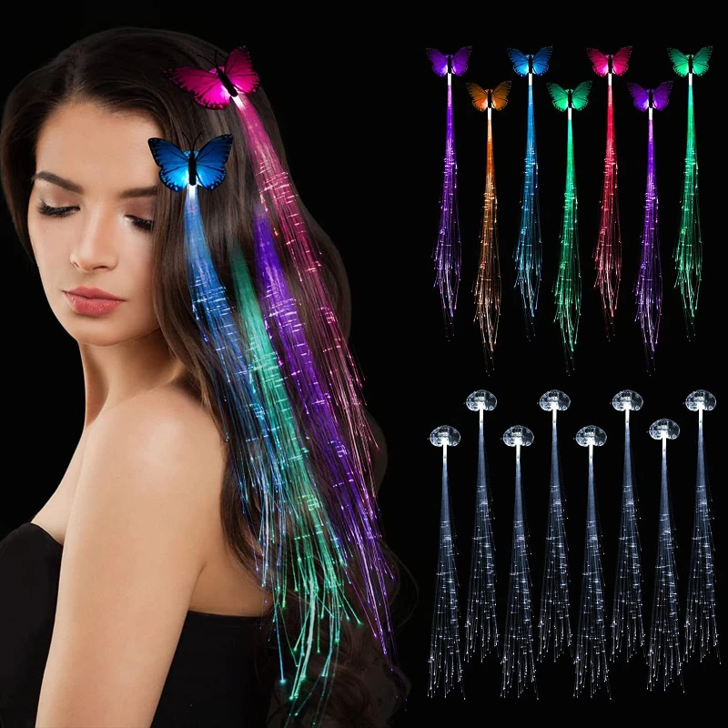 5Pcs LED Flashing Hair Braid Clip Glowing Luminescent Hairpin Novetly Hair Ornament New Year Party Neon Birthday Flash Lights
5Pcs LED Flashing Hair Braid Clip Glowing Luminescent Hairpin Novetly Hair Ornament New Year Party Neon Birthday Flash Lights