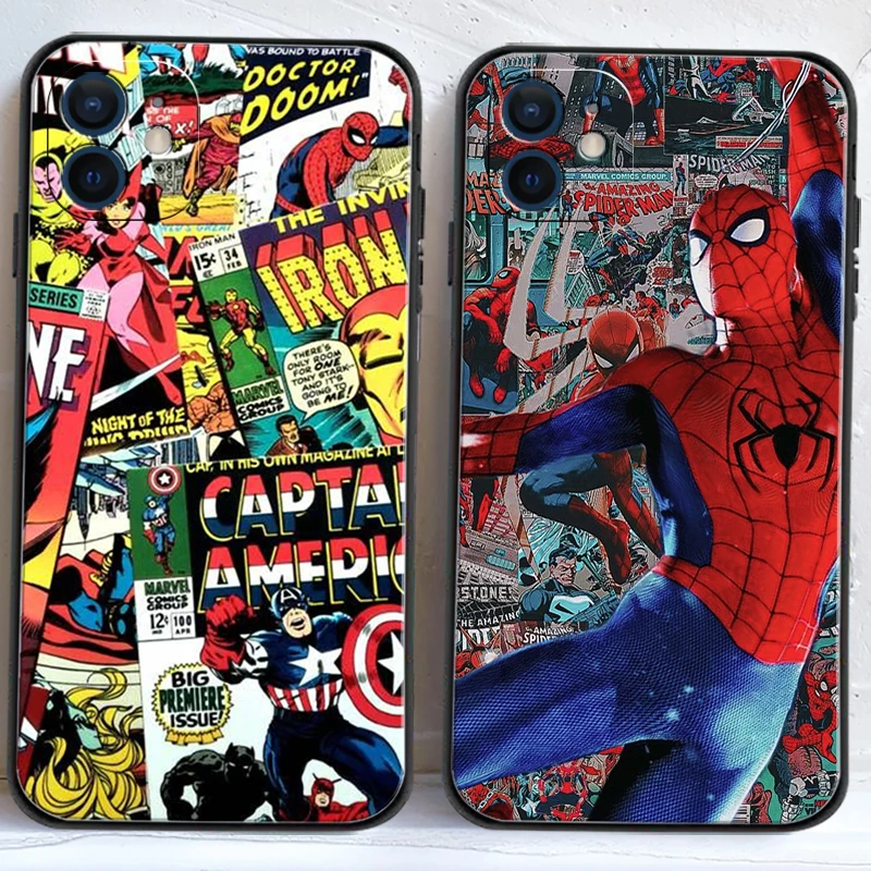 Marvel Spiderman Iron Man Phone Cases For iPhone 11 12 Pro MAX 6S 7 8 Plus XS MAX 12 13 Mini X XR SE 2020 Cases Carcasa
Marvel Spiderman Iron Man Phone Cases For iPhone 11 12 Pro MAX 6S 7 8 Plus XS MAX 12 13 Mini X XR SE 2020 Cases Carcasa