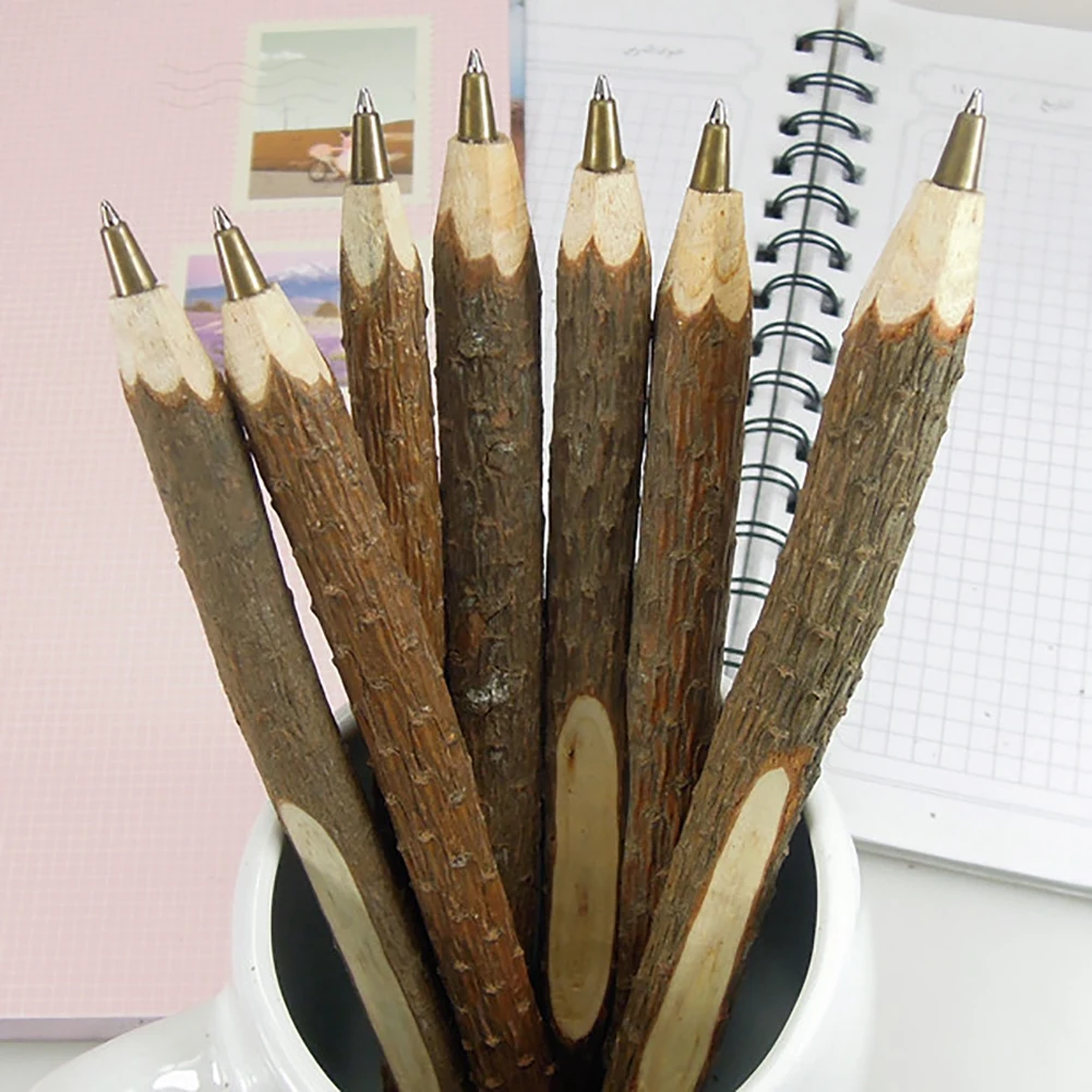 10pcs Natural Wooden Branches Shaped Eco-friendly Ballpoint Pen Retro Drawing Pencil Vintage Stationery Office School Supplies
10pcs Natural Wooden Branches Shaped Eco-friendly Ballpoint Pen Retro Drawing Pencil Vintage Stationery Office School Supplies