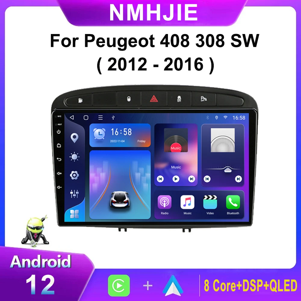 Car Radio Multimedia Video Player Navigation GPS Carplay Android Auto Stereo Head Unit 2Din For Peugeot 308 308SW 408 2012-2016
Car Radio Multimedia Video Player Navigation GPS Carplay Android Auto Stereo Head Unit 2Din For Peugeot 308 308SW 408 2012-2016