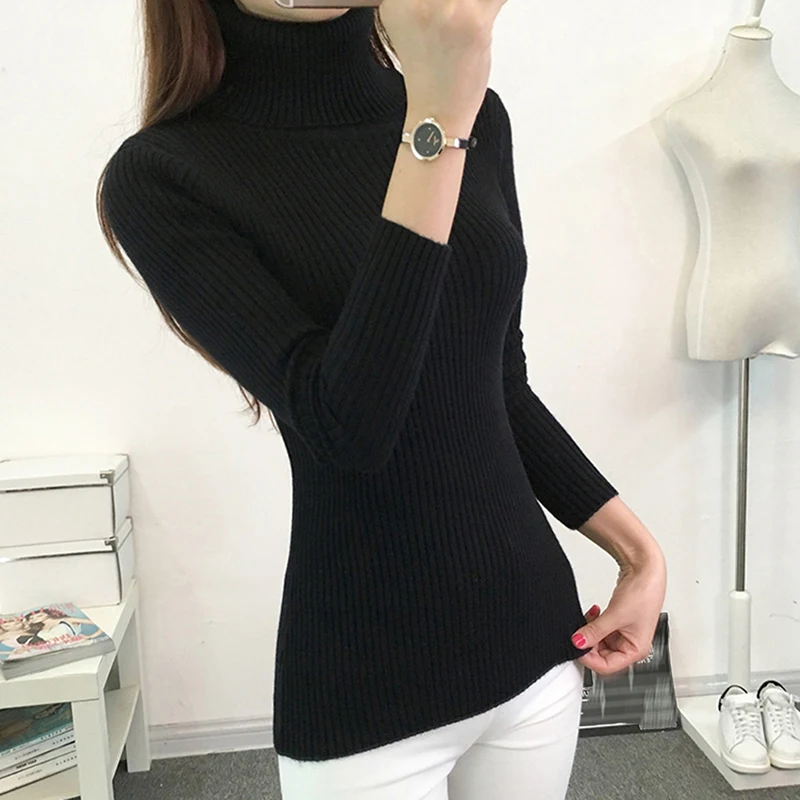 Solid Winter Warm Knitted Sweater 2022 New Turtleneck Long Sleeve Knit Sweater Mujer Elegant Sweater for Lady Women
Solid Winter Warm Knitted Sweater 2022 New Turtleneck Long Sleeve Knit Sweater Mujer Elegant Sweater for Lady Women