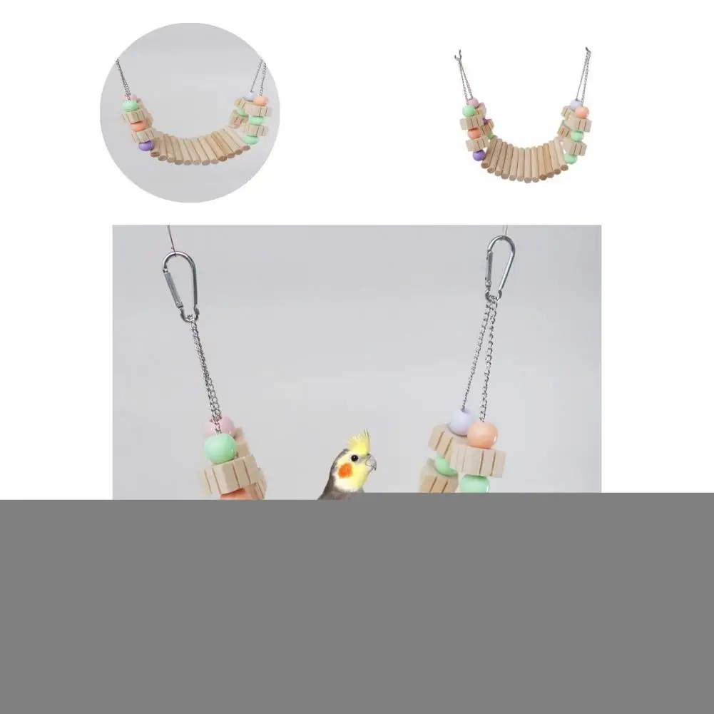 Natural Wood Eco-friendly Small Animal Ladder Bridge Toy Leisure Toys Bird Toy Bite Resistant Bird Supplies
Natural Wood Eco-friendly Small Animal Ladder Bridge Toy Leisure Toys Bird Toy Bite Resistant Bird Supplies